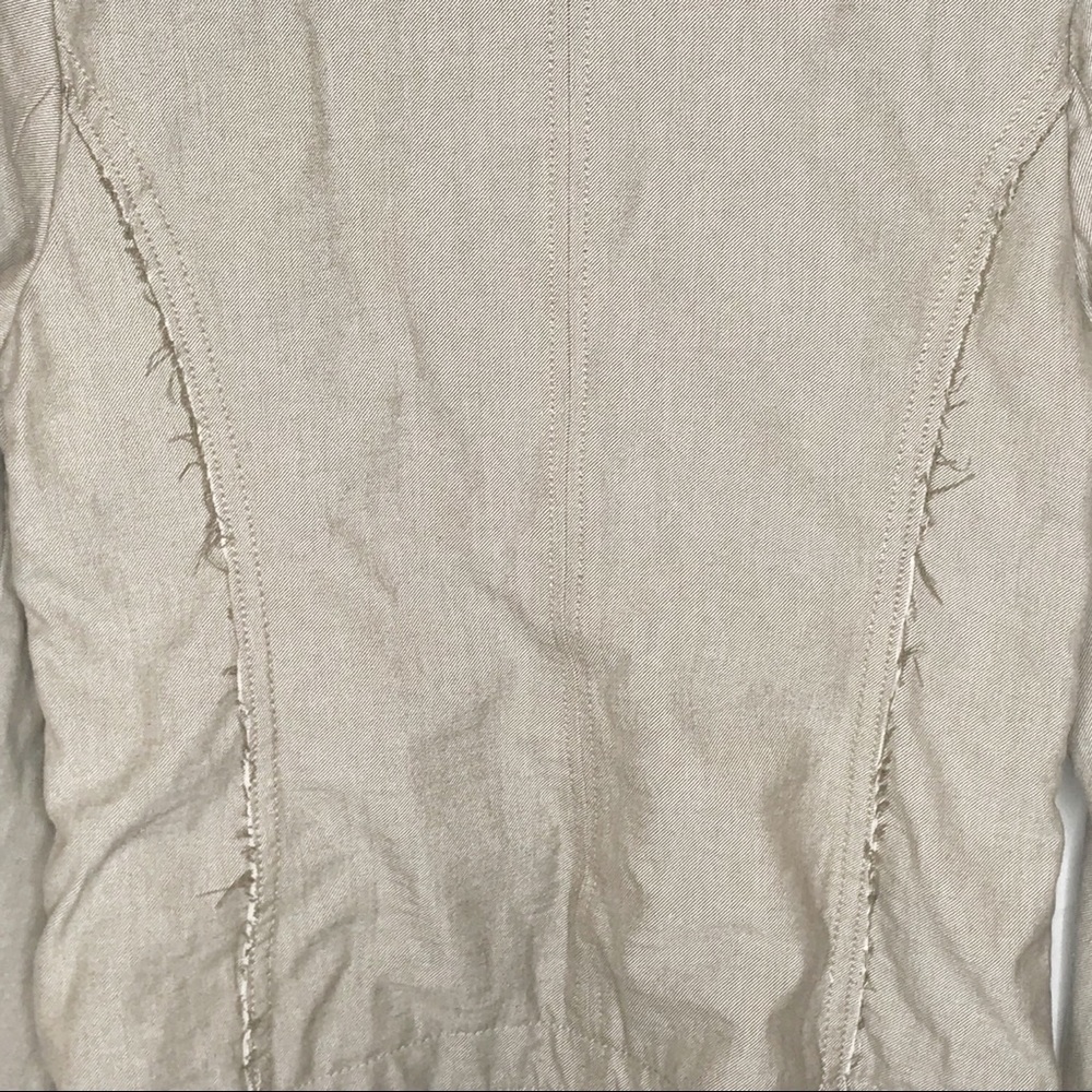 Poleci Distressed Button Front Jacket Blazer 8 - image 6